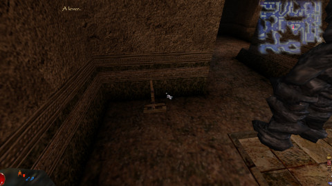 The extraneous lever in the Temple of Akbaa security area