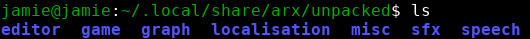 unpacked directory